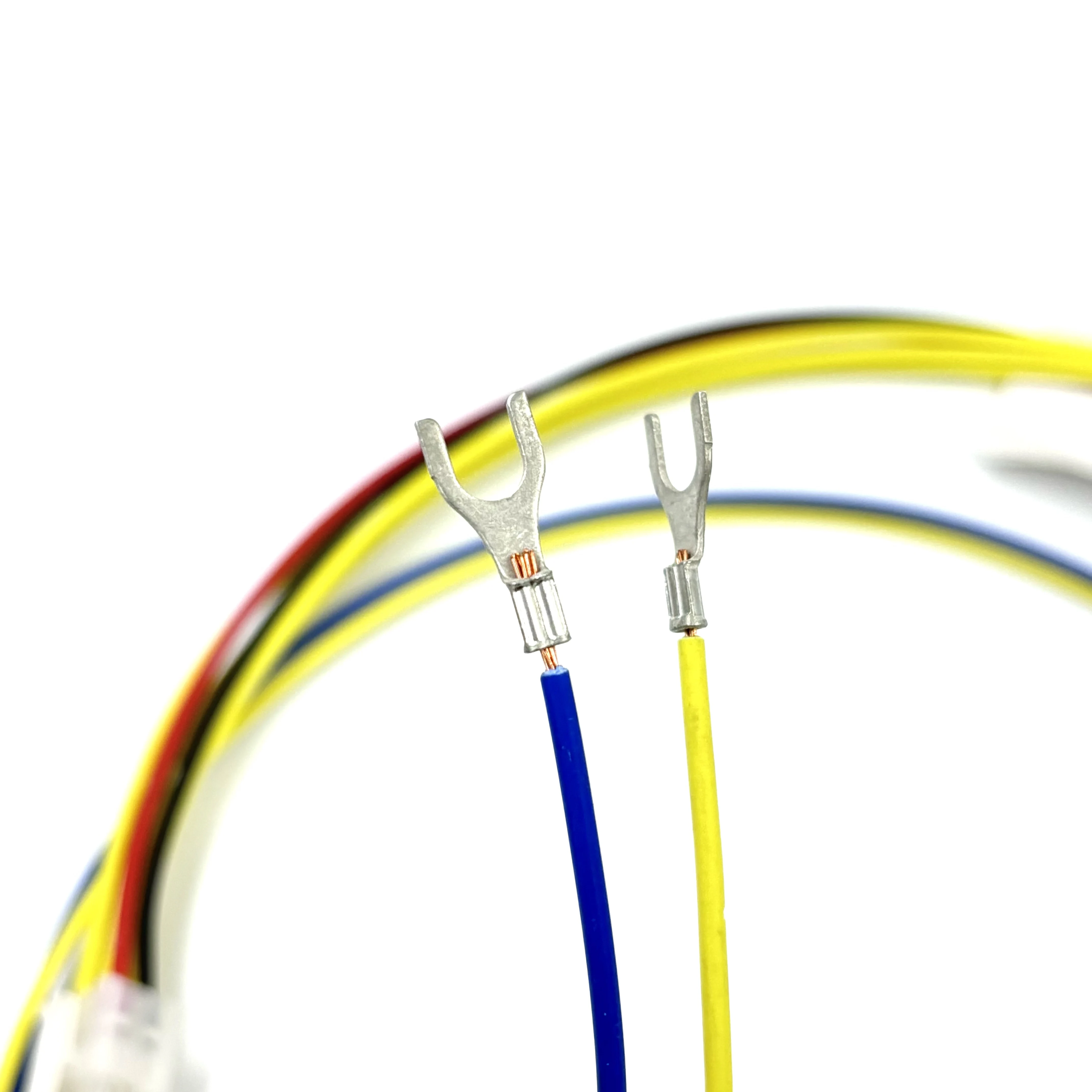 product custom 6 pin terminal cable tail with 32 grounding piece pvc  nylon insulated wiring harness for automobile  electronics-2