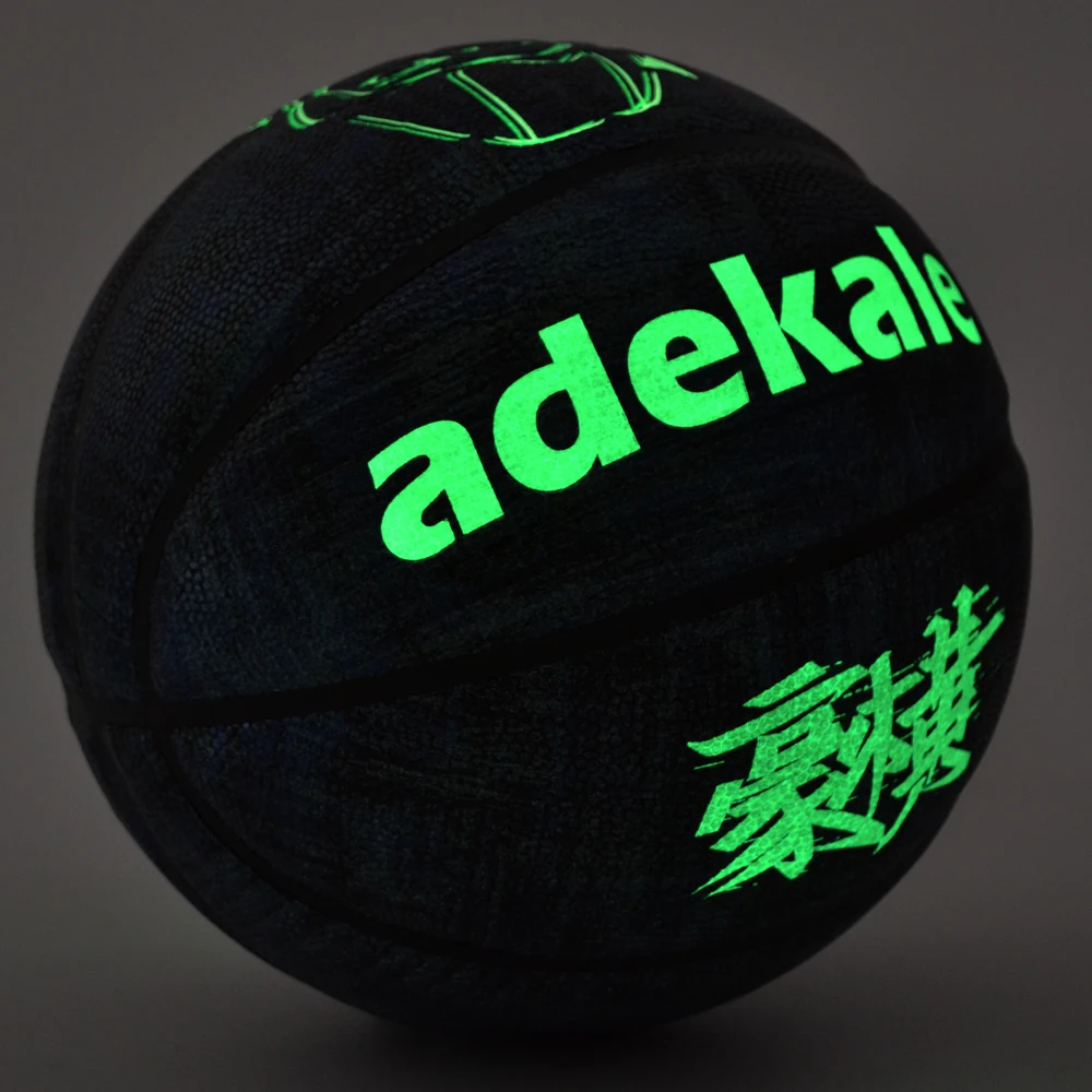 custom full colour printing luminous basketball ball glow in dark