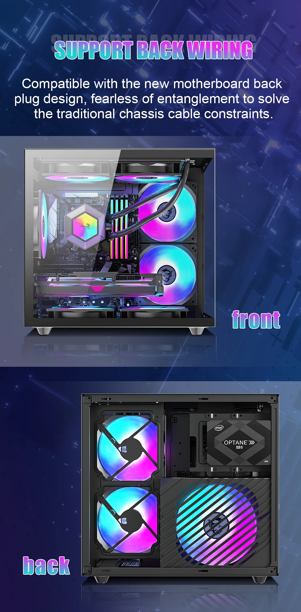 Customs Logo OEM Brand M-ATX ITX Tower Gaming PC Case