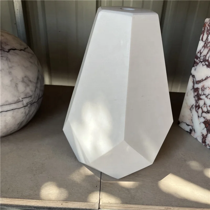 product new design hot sale crafts art decor for home office table ornaments stone craft modern marble sculpture-1