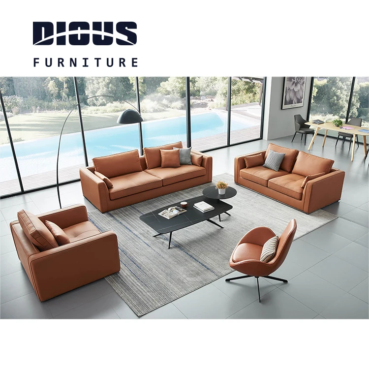 Dious sofa set furniture luxury l shaped sofa set office sofas