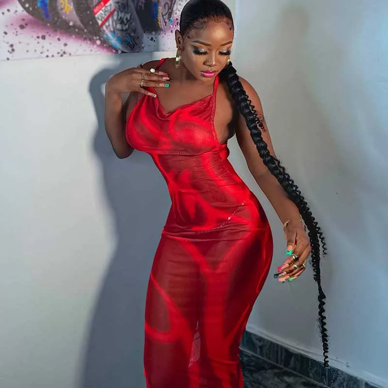 mid length backless dress