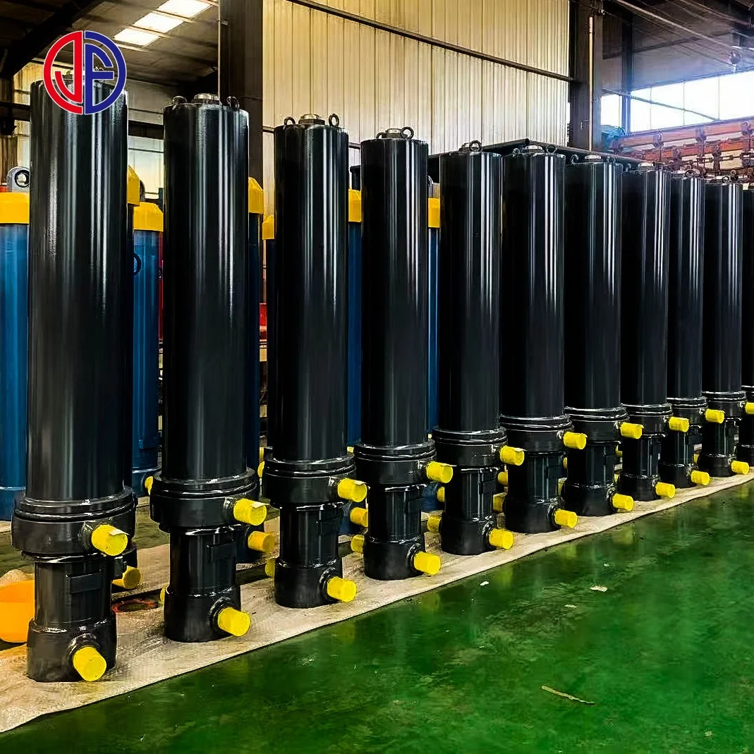 JUNFU Single Acting Telescopic Hydraulic Cylinder Dump Truck Cylinder