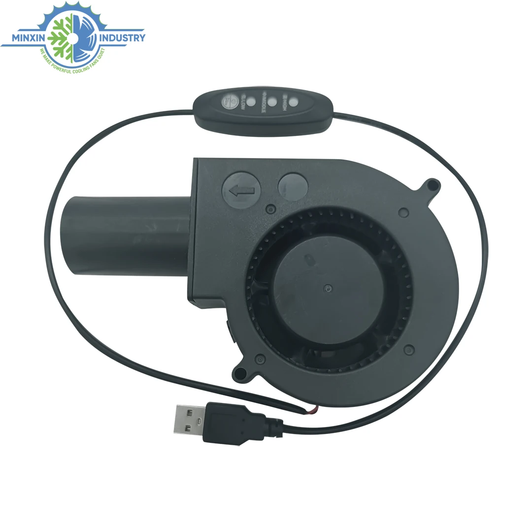 5V USB 9733 Mini Radial Fan Blower 97x95x33mm Barbecue Charcoal Air Blower Variable Speed DC BBQ Blower