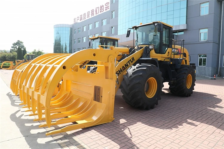 Brand New Shantui 5000kg Bucket Loader L55-b5 Shovel Wheel Loader 162kw ...