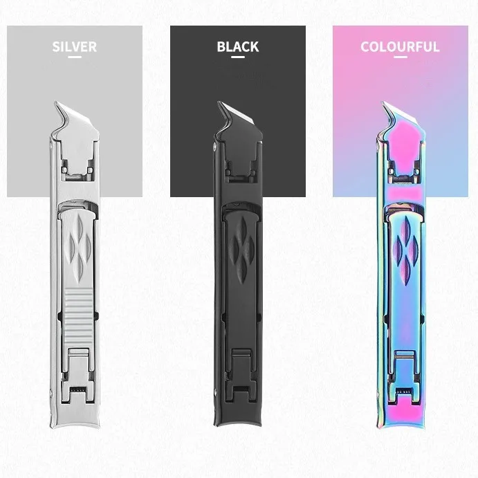 product new original nail tool black nail clipper sharp stainless steel nail clippers-2