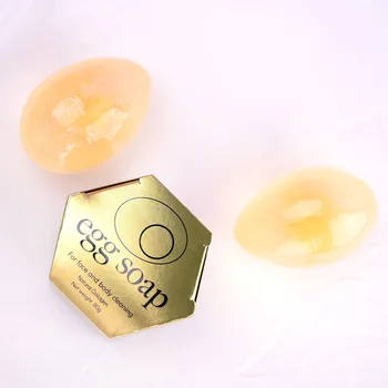Handmade Collagen Egg Soap for Face and Body in Stock Anti-Acne and Whitening Herbal Ingredients