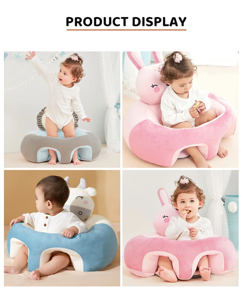 Baby Learning To Sit Baby Support Sofa Seat Plush Baby Sitting Trainer ...