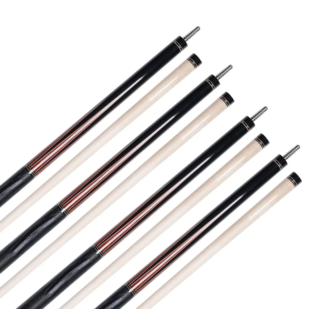 Cueelf Fashion Luxury Solid Wood Pool Cue Stick Inlay Design Cocobolo with Ebony Lizard Skin Grip Billiard Pool Cue