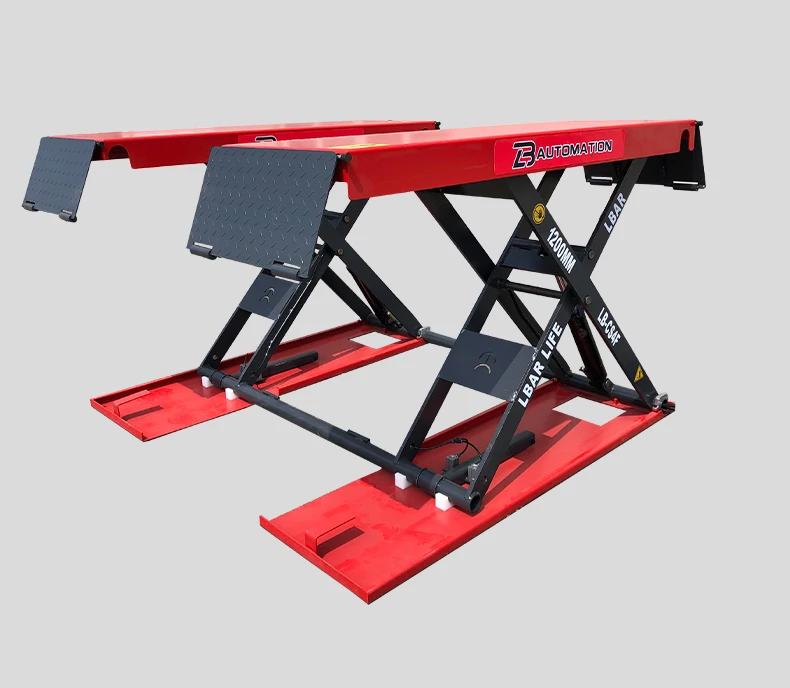 Hydraulic Auto Lifts Car Lifting Machine Scissor Lift On The Ground ...