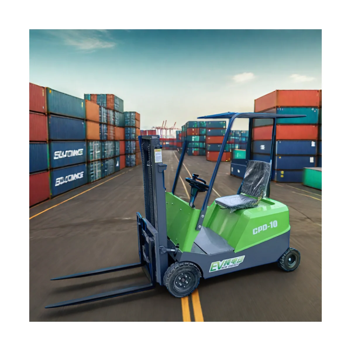 New style Professional Electric Self Loading Forklift Balance Weight Type China Forklift Truck 1 ton 2.5 Ton Electric Forklift