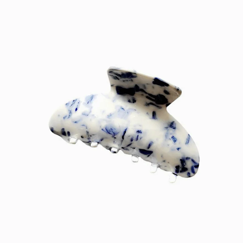 Женский зажим для волос из синего и белого фарфора в китайском стиле 2021