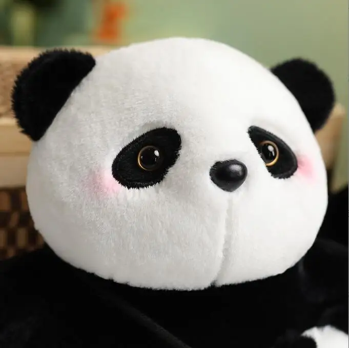 Cute White Black Cute Panda Doll Children Comfort Accompany Rag Doll ...