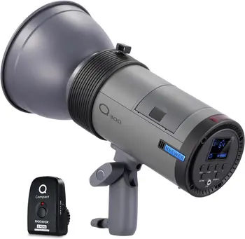 NEEWER Q300 300Ws 2.4G Outdoor Studio Flash with Q Compact Wireless Trigger, 7800mAh Li Ion Battery Powered Strobe Light