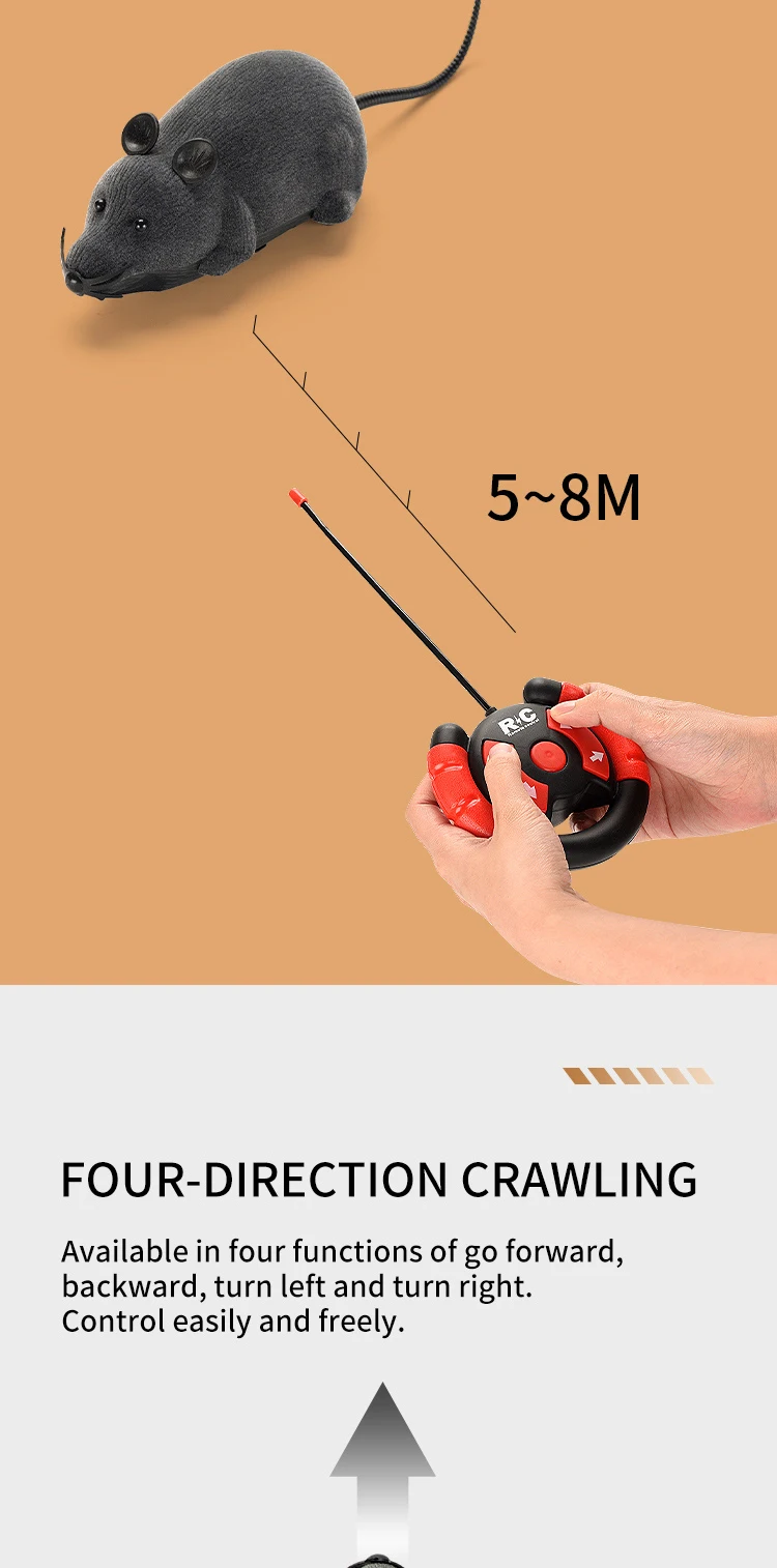 Hot Sale 2.4g Electronic Remote Control Mouse Rc Plush Rat Toy - Buy ...