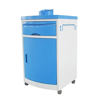 ABS Plastic Hospital Bedside Cabinet Medical Locker Nightstand for Storage
