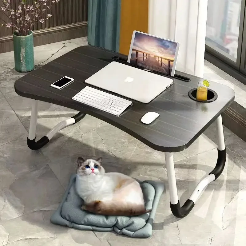 Portable Foldable Laptop Table 5 Dolor Plastic Study Desk Stand for Bed or Couch for Bedside or Couch Use