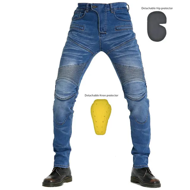 New protective gear four-piece jeans set Professional racing pants Motorcycle pants Locomotive pants