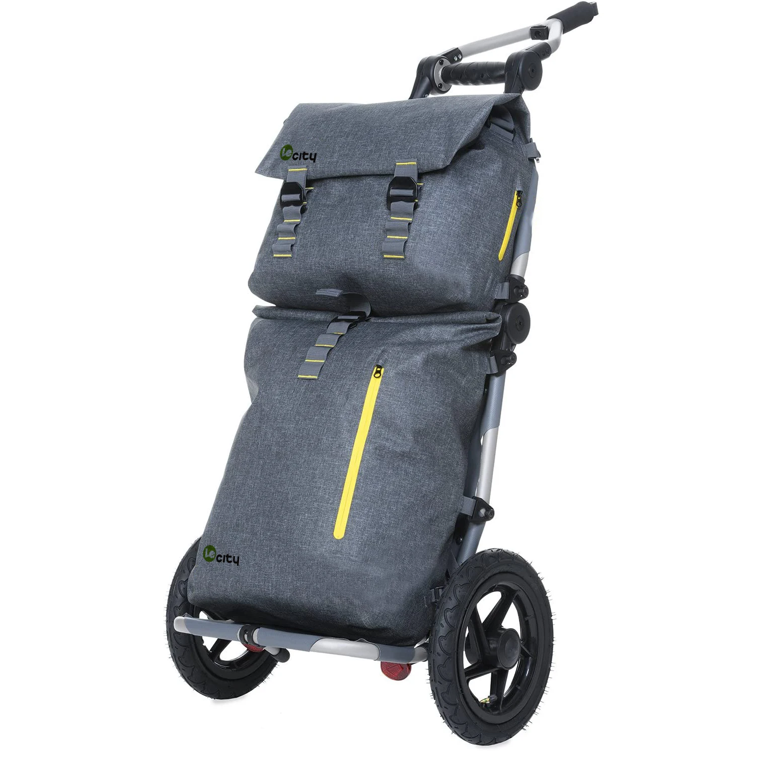 LE CITY Waterproof Folding Carry on Set Roller Detachable Travel Bag Trolley Backpack with Wheels