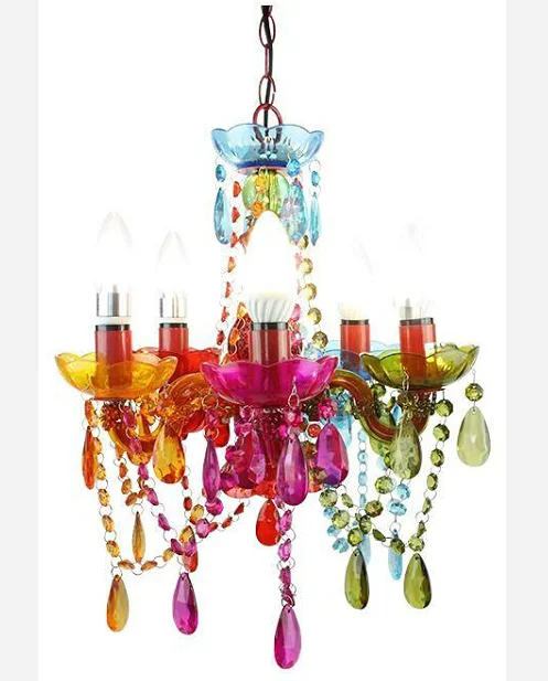 colourful chandelier lights