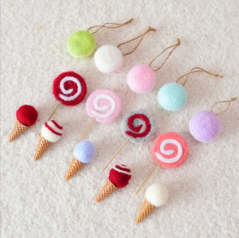 Wholesale Wool Felt Ice Cream Crafts Supplies 