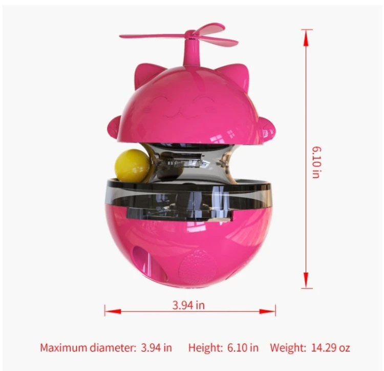 Wholesale 2024 Cat Teaser Turntable Toy Tumbler Leaky Feeding Ball