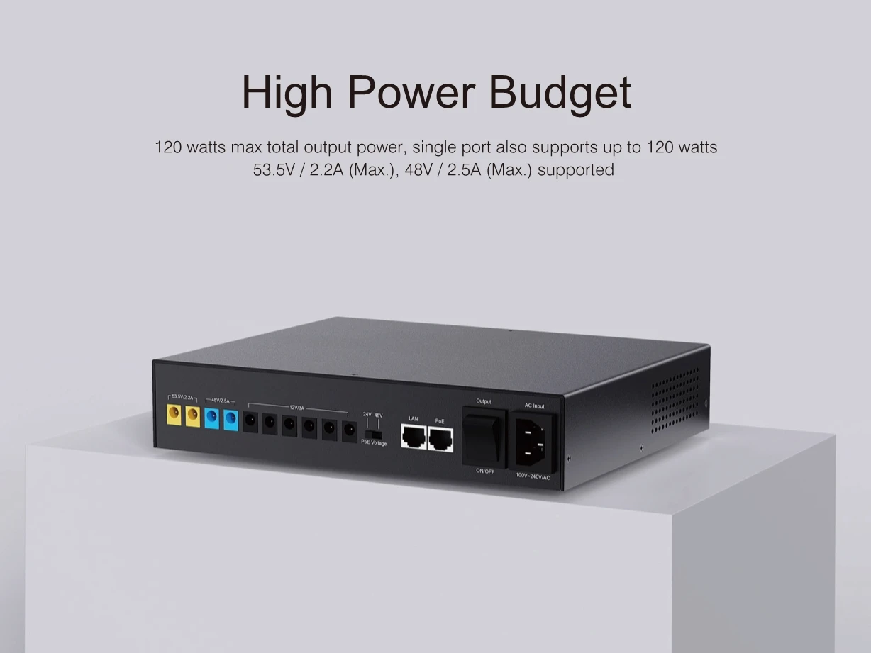 Marsriva Mini Dc Ups With Poe 12v 24v 48v 53.5v Rechargeable Battery ...