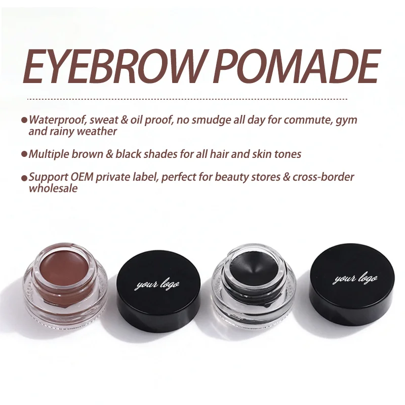 product sweat proof eyebrow pomade custom logo private label long lasting waterproof brow gel cream makeup factory-10