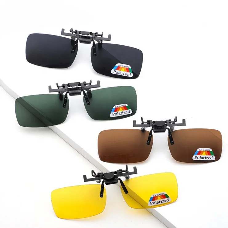 Polarized Clip-On Flip-Up Rimless Sunglasses for  display picture 1