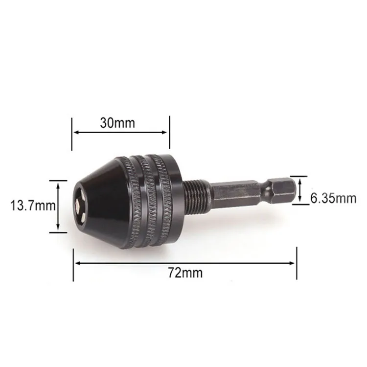 Details about   Hex Drill Bit Adapter Chuck Clamp 0.3-8mm Electric Fixture 1/4 ''Hex Shank Drill 