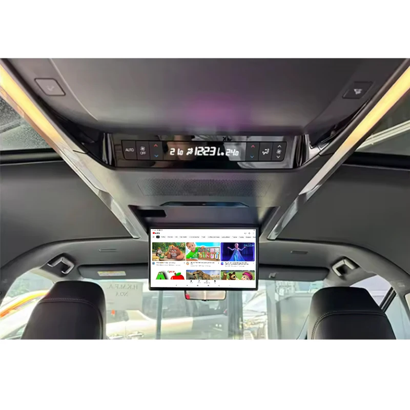 14 Inch Car Roof Monitor - 4K IPS Flip down Screen for Toyota Alphard