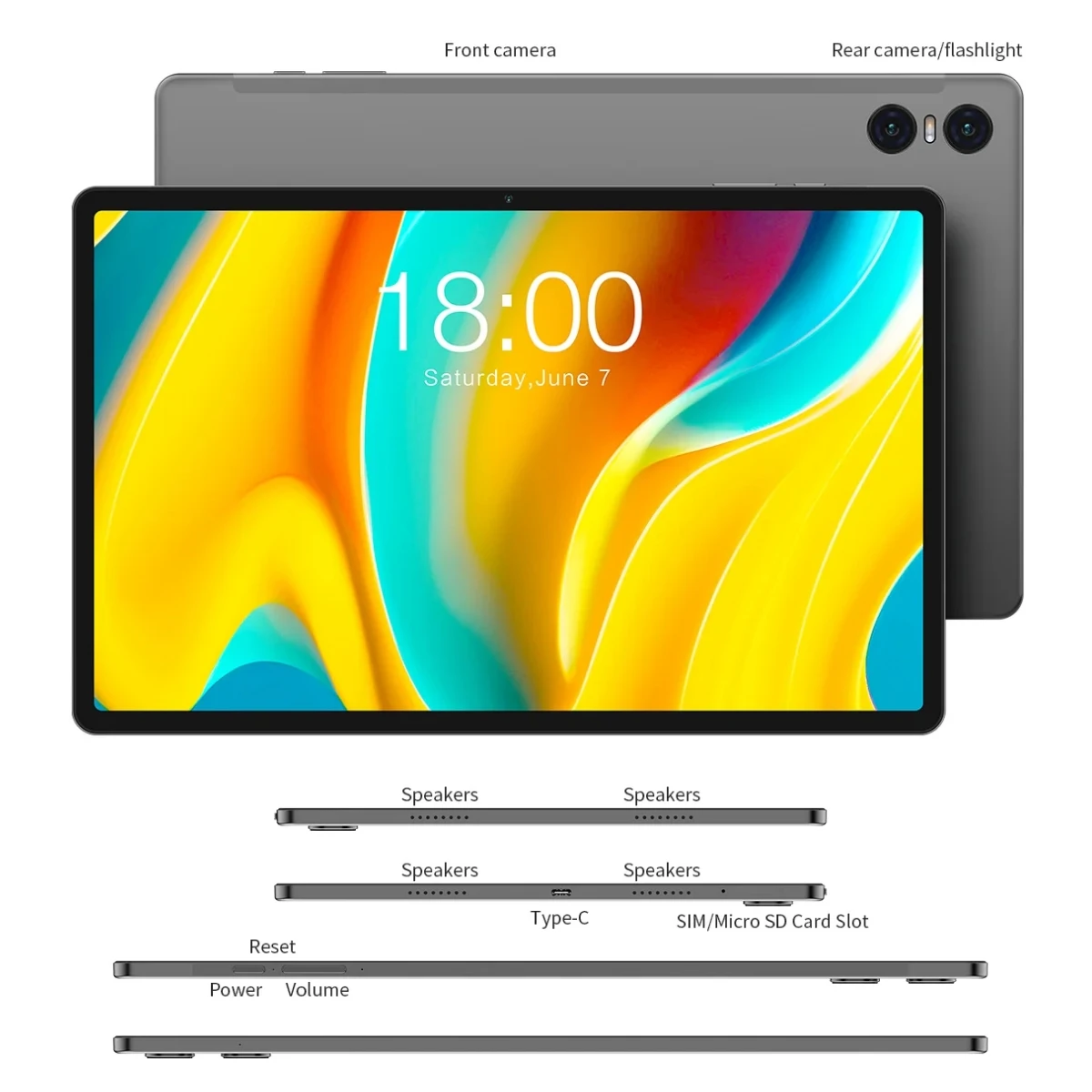 Teclast T50 Pro タブレットPC - 4G LTE, 16GB+256GB, 8000mAhバッテリー