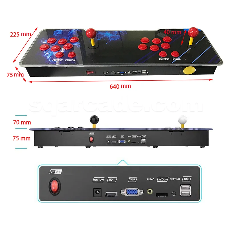 Australia Arcade Controller Pandora DX Box 3160 Games Players Sanwa  Button Joystick Retro Vido Game Console