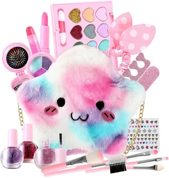 Amazon Children's Cosmetics Girl Play House Makeup Toys Nail Polish Play House Handbag Set