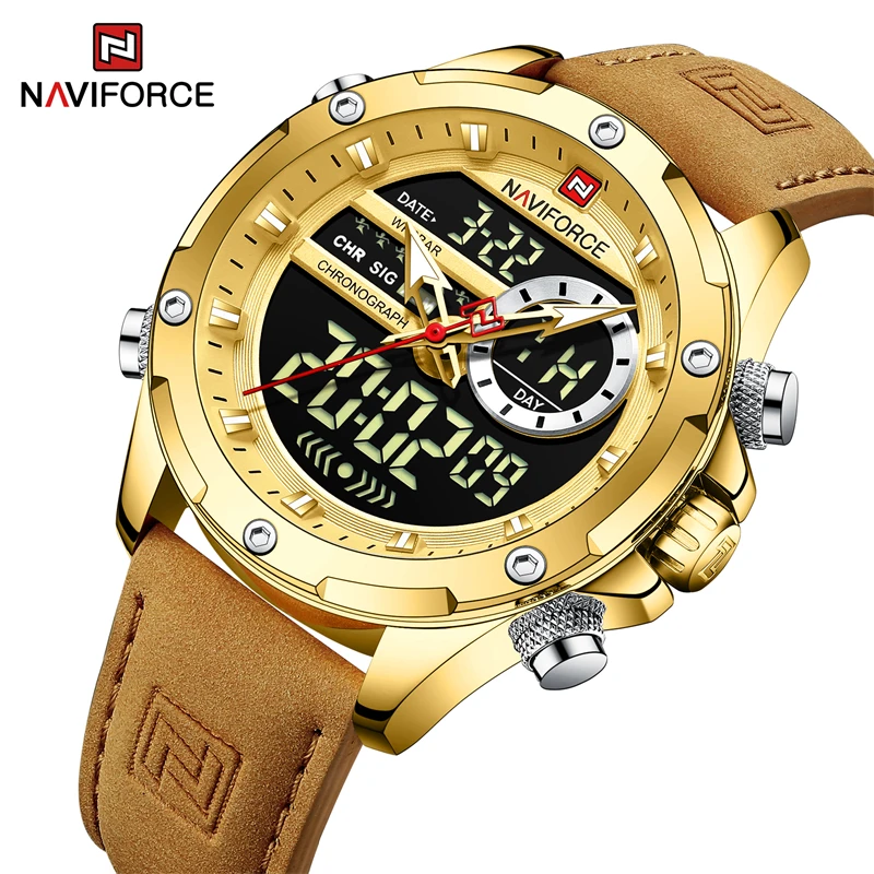 Water Resistant Naviforce Pakistan NAVIFORCE 9208 Brand Original