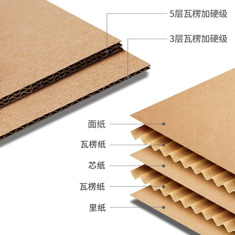 Customized Corrugated Kraft Paper Boxes Flat Shape with Foil Specifications Free Sample for Shipping Clothes Fast Food Gifts manufacture