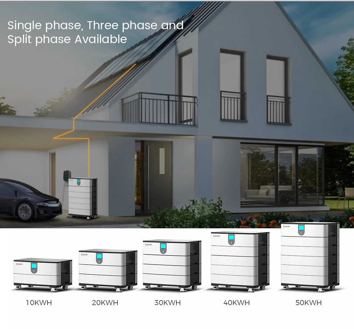 All in One Inverter and Lifepo4 Battery - 10kw Storage System
