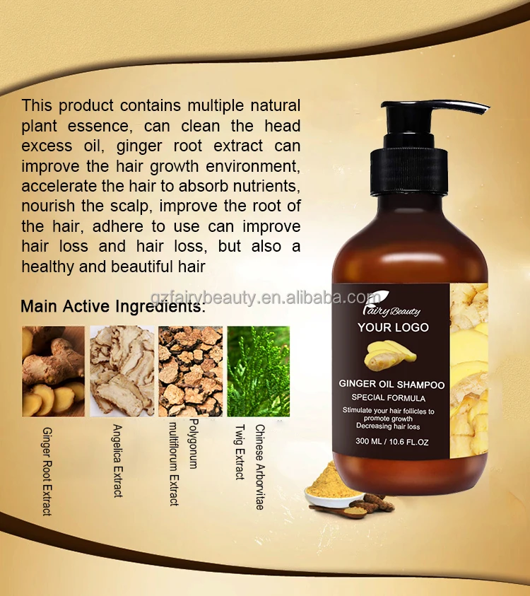 Wholesale Private Label Oil Control Natural Ginger Oil Shampoo For Thinning  Hair And Hair Loss - Buy Ginger Shampoo,Anti Loss Shampoo,Hair Shampoo For  Asian Product on 