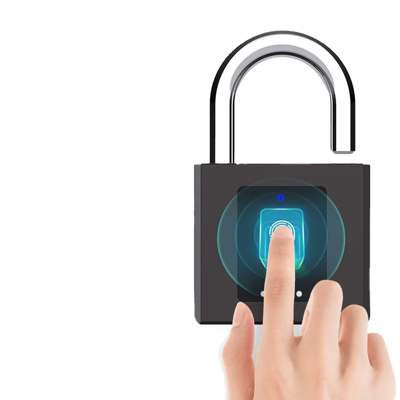 Умный Противоугонный высокобезопасный навесной замок с отпечатком