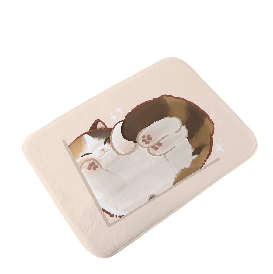 2023 Blank Cheap Door Mat Cute Cartoon Cat 40 X 60 Cm 3d Printing