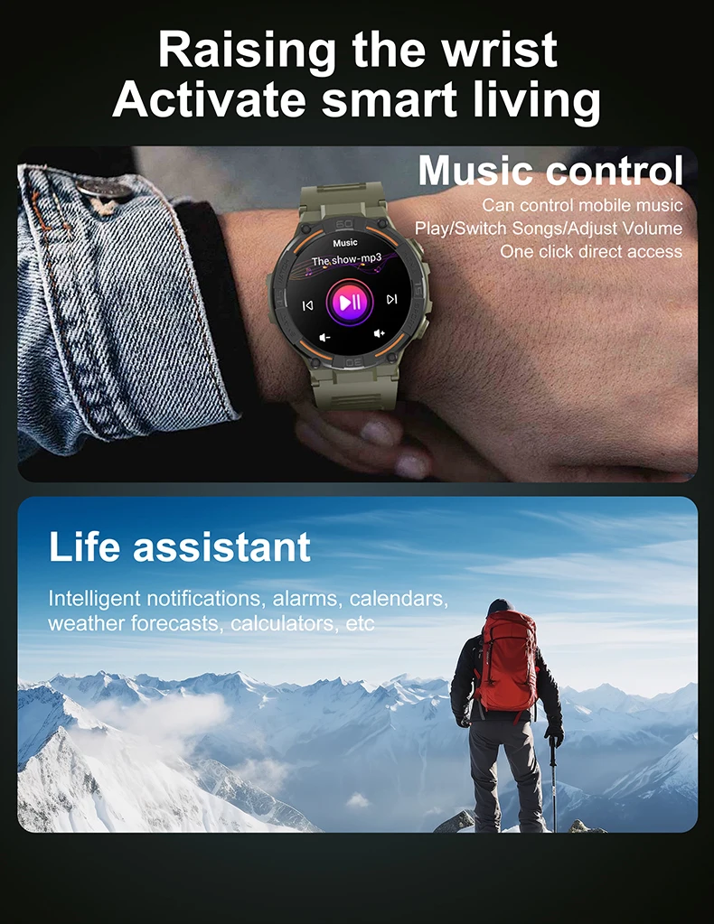 HW50 Montre Smartwatch Outdoor Sports 290 MAh IP67 Waterproof Level Reloj 360*360 Round Full Touch TFT Screen Type Smart Watches