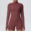 Brown   jacket+shorts