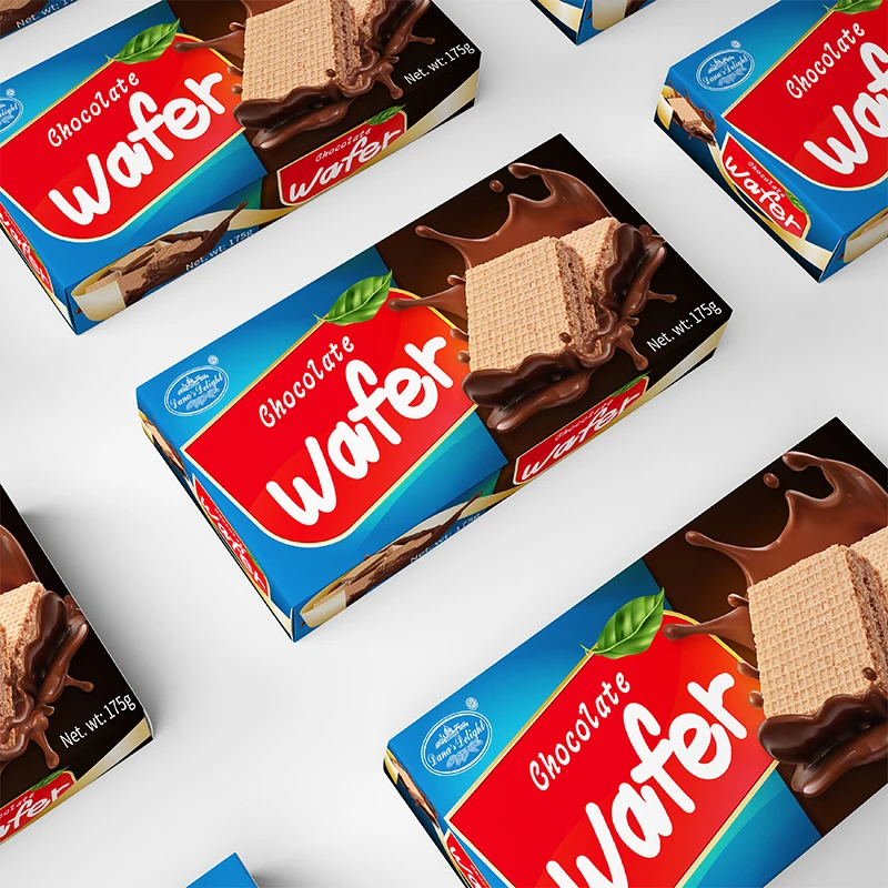 OEM Premium Quality Wholesale Biscuits and Cookies Chocolate Coated Wafers Biscuits