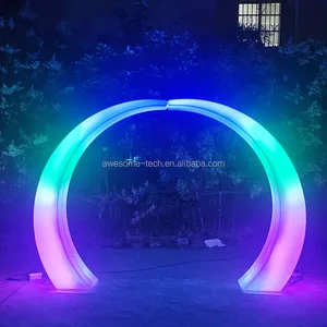 Modern Yard LED Arch Waterproof Garden Light Outdoor Solar Powered Decorative Landscape Lighting