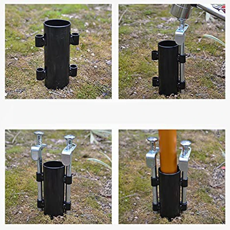 Outdoor Pole Accessories Camping Tent Rod Holder Awning Poles Holder Windproof Tarp Poles Fixed