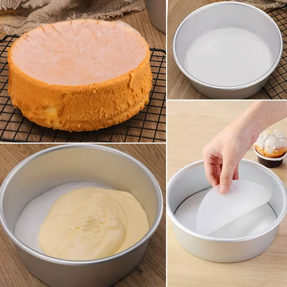 New arrival 8 inch rounds non stick baking parchment circles cake parchment rounds paper for cake pan