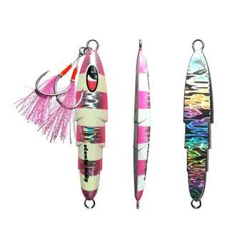 Bestseller Iron Plate Hook Built-in Soft Steel Wire Bright Finish High Tensile Strength Double Hook Lure Sea Fishing Boat – Soft Lure – view 5