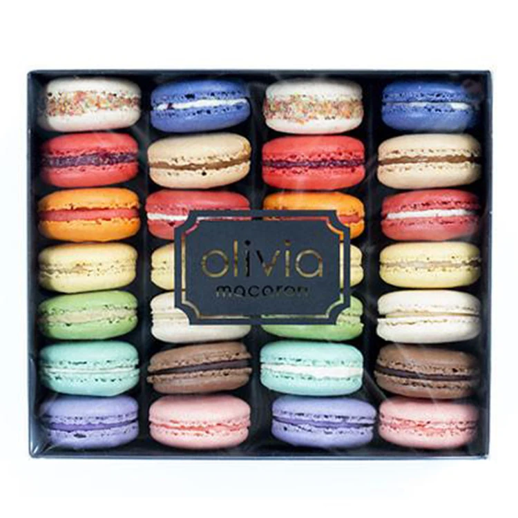 Sliding Kraft Cardboard Gift Drawer Box Custom Printed Cookie Biscuit Macaron Packaging Paper Drawer Box