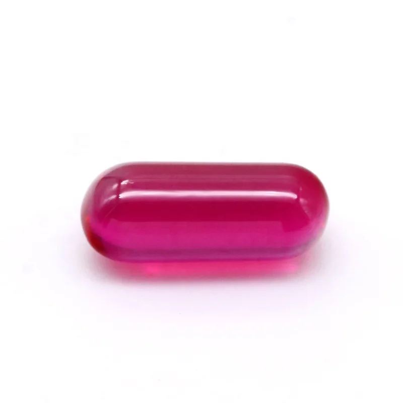 Synthetic Corundum Fancy Shape Circular Cylinder Ruby 5# Corundum Stones for Jewelry Wax Setting