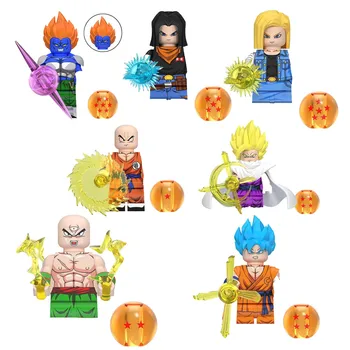 Dragone Ball Animation Series Of Mini Figures Building Blocks Son Goku Cartoon Image Figures Assembled Toy Ninjago